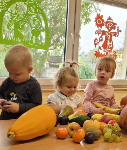 Dzień warzyw i owoców w Samorządowym Klubie Dziecięcym i Klubie Malucha  w Gorzkowicach