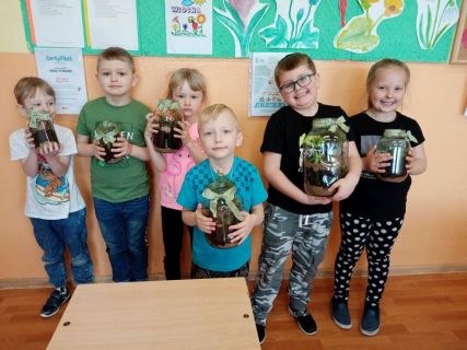 "Las w słoiku"- warsztaty dla najmłodszych - Szkoła Podstawowa w Gościnnej